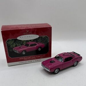 Vtg Hallmark Christmas Ornament Classic Cars 1970 Plymouth Hemi Cuda Collectible
